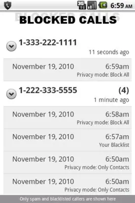 Call Control - Call Blocker android App screenshot 3